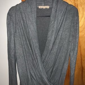 Mesh + Lace Soft Cross sweater